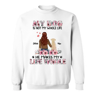 Custom My Dog Are Not Our Whole Life But They Make Our Life Whole | Custom Name | Dog Moms Gifts | Personalized Dog Mom - Seseable