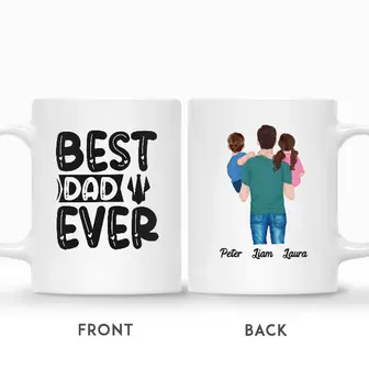 Custom Best Dad Ever| Custom Name | Fathers Day Gifts | Personalized Fathers Day - Seseable
