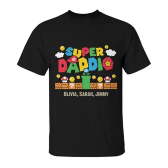 Custom Super Daddio | Funny Dad Gifts | Personalized Fathers Day - Seseable