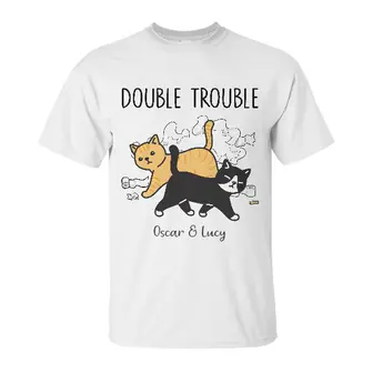 Custom Walking Cat Double Trouble Toilet Paper | Custom Name | Cat Gifts | Personalized Cat - Seseable