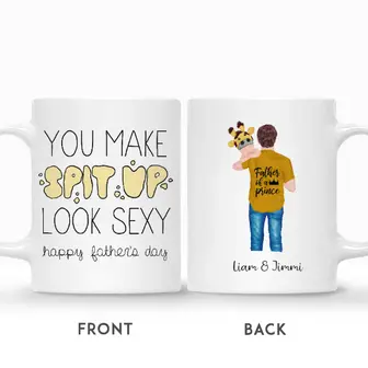 Custom You Make Spit Up Look Sexy | Custom Name | Funny Fathers Day Gifts For New Dad | Personalized New Dad - Seseable