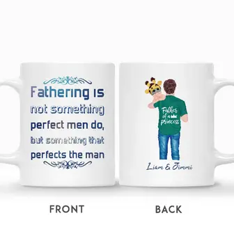 Custom Fathering Is Not Something Perfect Men Do | Custom Name | Fathers Day Gifts For New Dad | Personalized New Dad - Seseable