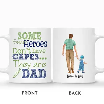 Custom Some Superheroes Do not Have Capes They Are Called Dad | Custom Name | Gifts For Fathers Day | Personalized Fathers Day - Seseable