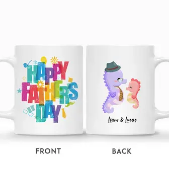Custom Fathers Day Animals | Custom Name | Gifts For Dad | Personalized Fathers Day - Seseable