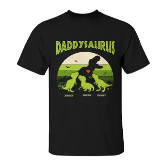 Custom Daddysaurus | Custom Name | Gifts For Dad | Personalized Fathers Day - Seseable