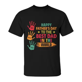Custom Happy Father Day To The Best Dad Ever | Custom Name | Gifts For Dad | Personalized Fathers Day - Seseable
