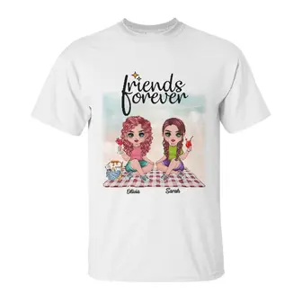 Custom Doll Besties Friends Forever | Custom Name | Birthday Gifts For Friends | Personalized Best Friend - Seseable