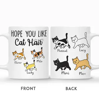 Custom Hope You Like Cat Hair | Custom Name | Cat Gifts | Personalized Cat - Seseable