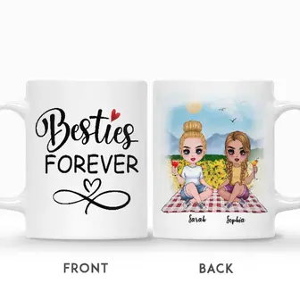 Custom Camping Besties Forever | Custom Name | Birthday Gifts For Friends | Personalized Best Friend - Seseable