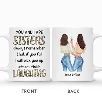 Custom You And I Are Sisters | Custom Name | Birthday Gift for Bestie | Personalized Best Friend | Seseable UK