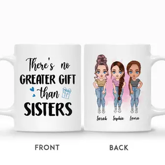 Custom There Is No Greater Gift Than Sisters | Custom Name | Birthday Gifts For Friends | Personalized Best Friend - Seseable