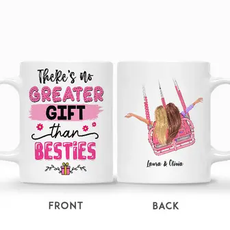 Custom There Is No Greater Gift Than Besties | Custom Name | Birthday Gifts For Friends | Personalized Best Friend - Thegiftio UK