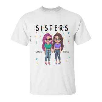 Custom Friends Sisters Besties Doll | Custom Name | Birthday Gifts For Friends | Personalized Best Friend - Seseable