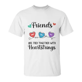 Custom Friends Are Tied Together with Heartstrings | Custom Name | Gift Idea For Friends | Personalized Best Friend