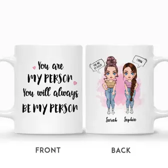 Custom You Are My Person You Will Always Be My Person | Custom Name | Birthday Gifts For Friend | Personalized Best Friend - Seseable