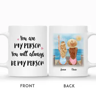 Custom Beach Girls You Are My Person You Will Always Be My Person | Custom Name | Birthday Gifts For Friend | Personalized Best Friend - Seseable