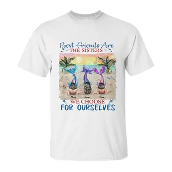 Custom Best Friends Are The Sisters We Choose For Ourselves Mermaid Besties | Custom Name | Birthday Gifts For Friends | Personalized Best Friend - Seseable
