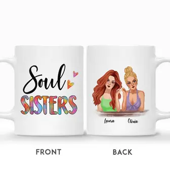 Custom Pretty Girls Soul Sister | Custom Name | Birthday Gifts For Friend Sister | Personalized Best Friend - Thegiftio UK