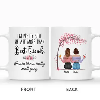 Custom I Am Pretty Sure We Are More Than Best Friends | Custom Name | Gifts For Besties | Personalized Best Friend - Thegiftio UK