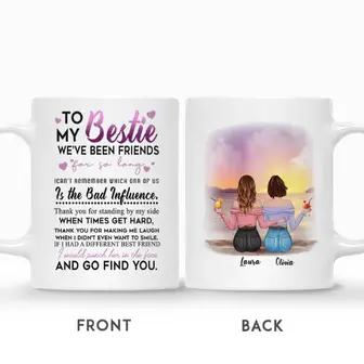 Custom Sitting Back Besties To My Bestie We Have Been Friend For So Long | Custom Name | Birthday Gifts For Friends | Personalized Best Friend - Seseable