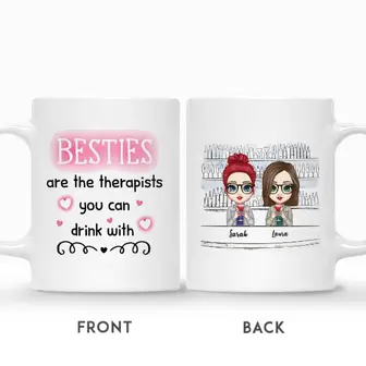 Custom Doll Friends Are Therapists You Can Drink With | Custom Name | Birthday Gifts For Besties Friends Sister | Personalized Best Friend - Seseable