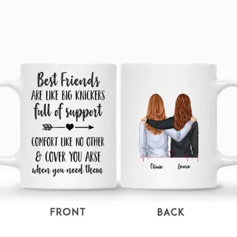 Custom Best Friend Are Like Big Knickers | Custom Name | Gifts For Besties | Personalized Best Friend | Seseable UK