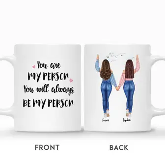 Custom Jeans Best Friend You Are My Person | Custom Name | Birthday Gifts For Besties | Personalized Best Friend - Seseable