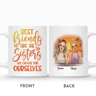 Custom Pretty Girls Best Friend Are The Sisters We Choose Summerset | Custom Name | Birthday Gifts For Besties | Personalized Best Friend - Seseable