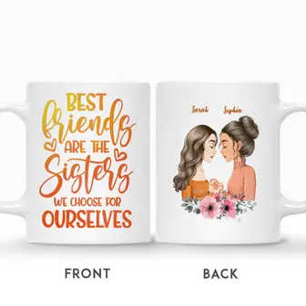 Custom Best Friend Are The Sisters We Choose | Custom Name | Birthday Gifts For Besties | Personalized Best Friend - Seseable