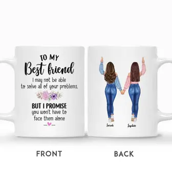 Custom Jeans Best Friend I May Not Be Able To Solve All Of Your Problems | Custom Name | Birthday Gifts For Besties | Personalized Best Friend - Thegiftio UK