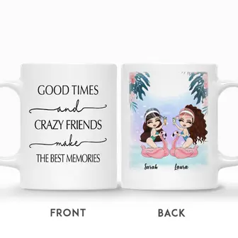 Custom Name Pool Girls Summer Good Times And Crazy Friends Make The Best Memories Personalized Best Friend - Thegiftio UK