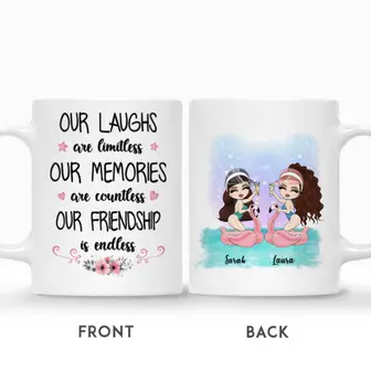 Custom Name Pool Girls Summer Our Laughs Are Limitless Our Memories Are Countless Our Friendship is Endless Personalized Best Friend - Thegiftio UK