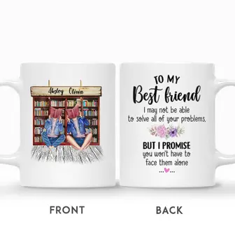 Custom Name Reading Bestie I May Not Be Able To Solve All Of Your Problems Gift For Besties Personalized Best Friend - Thegiftio