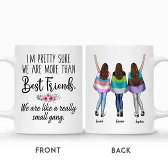 Custom Name Flag I Am Pretty Sure We Are More Than Best Friends Gift For Besties Personalized Best Friend | Seseable UK