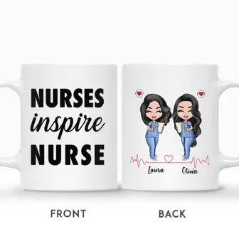 Custom Name Doll Nurse Friends Nurses Inspire Nurse Personalized Best Friend - Seseable