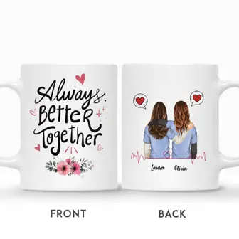 Custom Name Nurse Friends Always Together Gift For Besties Personalized Best Friend - Seseable
