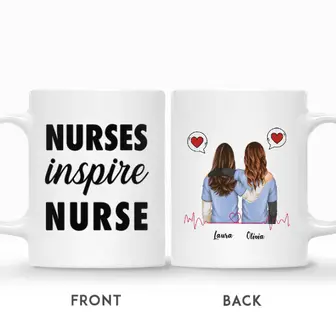 Custom Name Nurse Friends Nurses Inspire Nurse Personalized Best Friend - Seseable