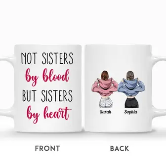 Custom Name Friends Jackets Not Sisters By Blood But Sisters By Heart Personalized Best Friend - Seseable