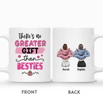 Custom Name Friends Jackets There is No Greater Gift Than Besties Personalized Best Friend - Thegiftio UK