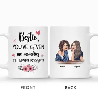Custom Best Friends Gifts Personalized Name Gift Ideas For Bestie You Have Given Me Memories - Seseable