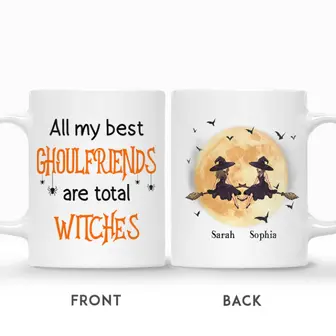 Custom Witches Best Friends Gifts Personalized Name Gift For Besties Witches Are Flying All My Best Ghoulfriends Are Total Witches - Seseable