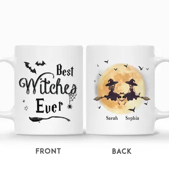 Custom Witches Best Friends Gifts Personalized Name Gift For Besties Witches Are Flying Best Witches Ever - Seseable