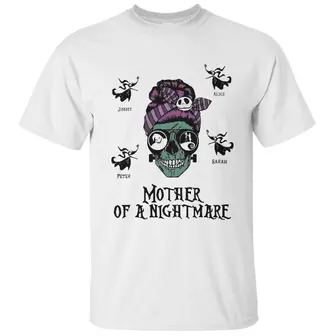 Custom Halloween Moms Gifts Personalized Gift For Moms Name Mother Of Nightmares - Seseable
