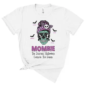 Custom Halloween Moms Gifts Personalized Gift For Moms Mombie The Scariest Costume - Seseable