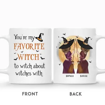 Custom Halloween Witches Together Gifts Personalized Name Gift For Besties You Are My Favorite Witch To Witch About Witches With - Seseable