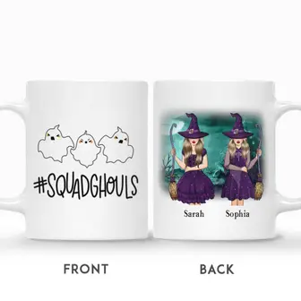 Custom Halloween Witches Gifts Personalized Name Gift For Friends Squad Ghouls - Seseable