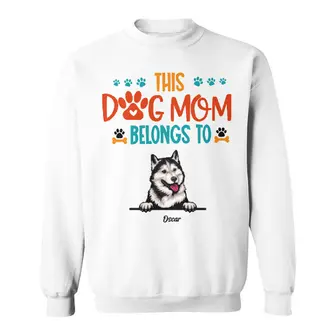 Custom This Dog Mom Belongs To | Custom Name | Dog Moms Gifts | Personalized Dog Mom - Seseable