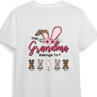 Personalized Gift For Mom Grandma Easter Bunny Birthday Gift - Thegiftio UK