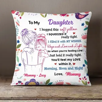 Personalized Gift From Mom Grandma To Daughter Hug Pillow, Mothers Day Gifts - Thegiftio UK