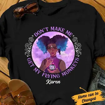 Personalized Halloween Witch Gifts, Get My Flying Monkeys Witch TShirt, Funny Halloween - Thegiftio UK